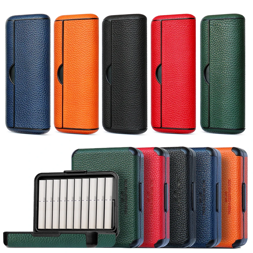 

for IQOS ILUMA Prime Case +Lichee E-cigarette Box Cover Bag Holder Pouch Protective for IQOS Accessories 5 Colors
