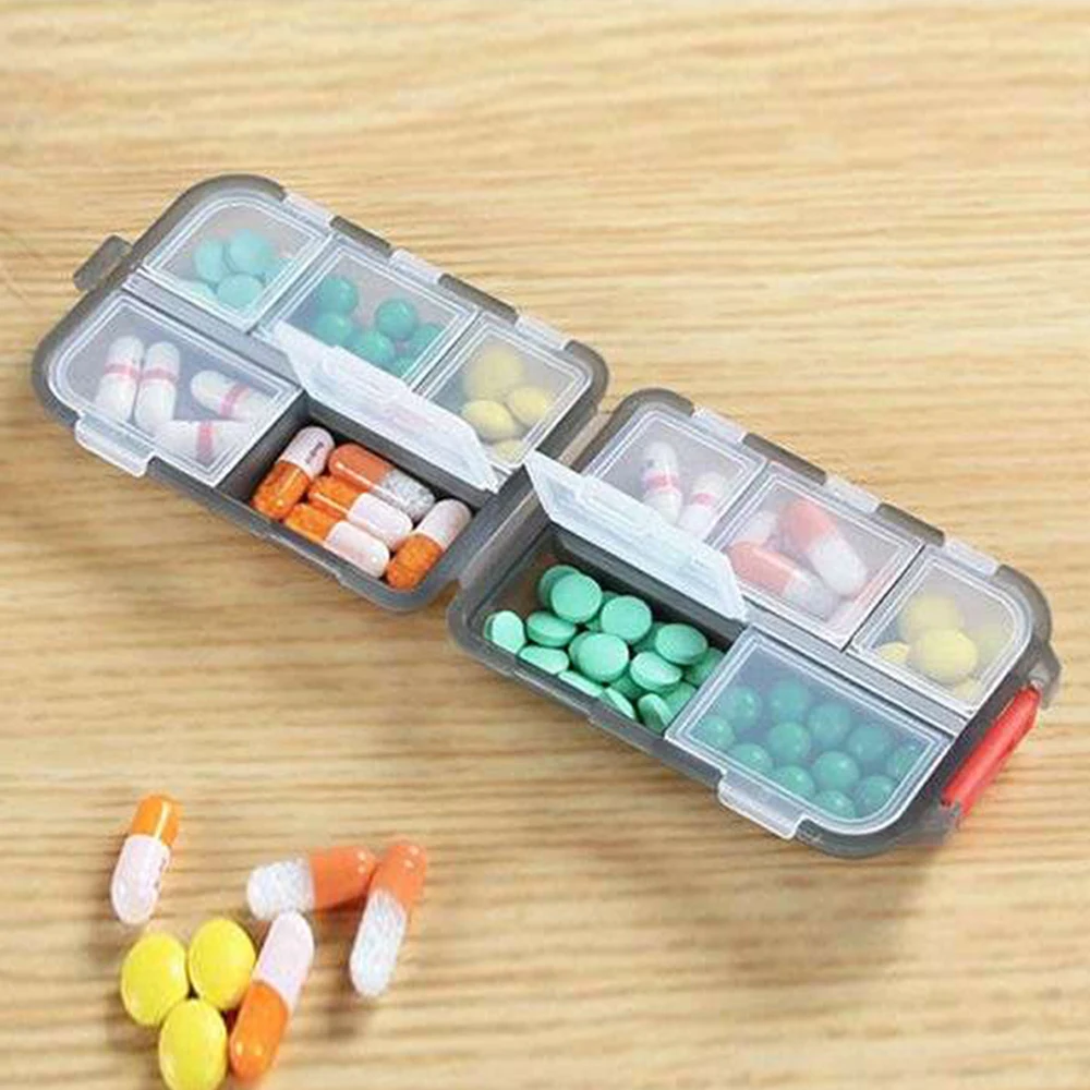 

Tcare Travel Pill Organizer Moisture Proof Pills Box For Pocket Purse Daily Pill Case Portable Medicine Vitamin Holder Container