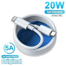 Original 20W PD USB C Cable For iPhone 13 Pro Max Fast Charging USB C Cable or iPhone 12 mini 11 Pro Max Data USB Type C Cable Original 20W PD USB C Cable For iPhone 13 Pro Max Fast Charging USB C Cable or iPhone 12 mini 11 Pro Max Data USB Type C Cable