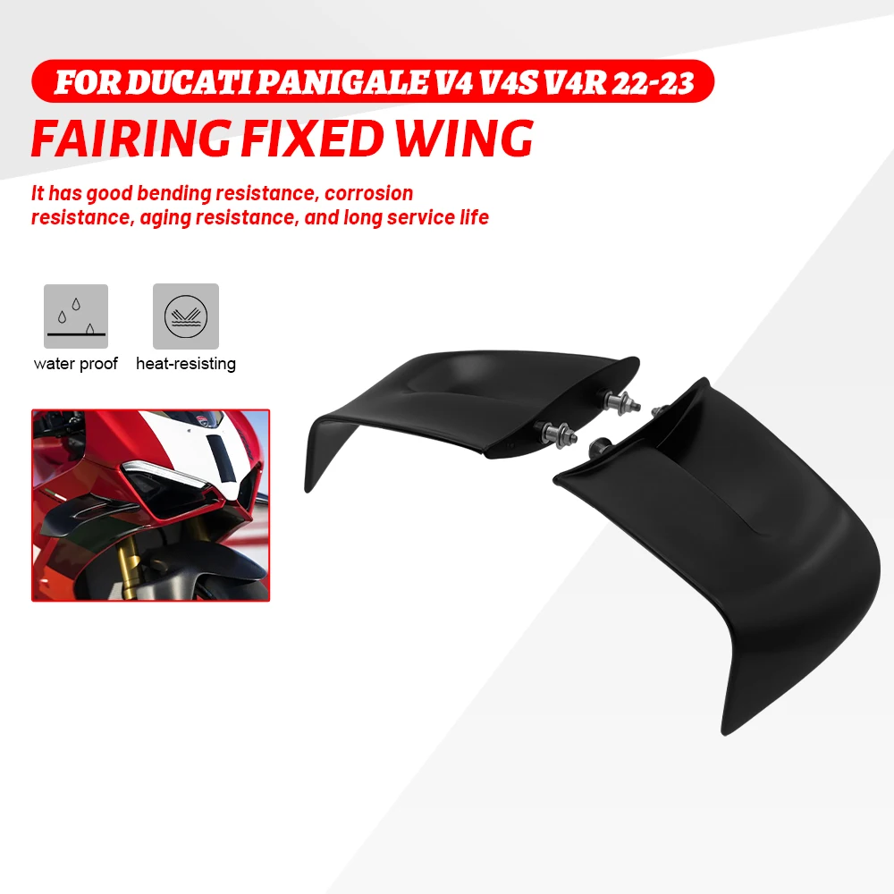 

For DUCATI Panigale V4 V4S V4R 2022 2023 Motorcycle Winglets Accessories Side Panels Fixed Wing Aerodynamics Fairing Kit ABS