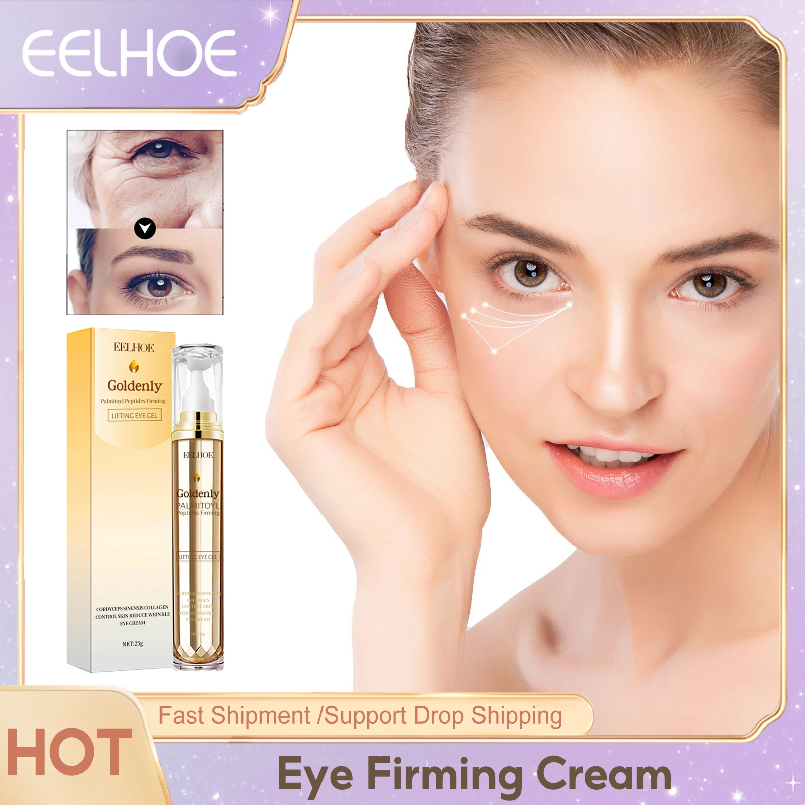 Firming Eye Cream Fade Fine Lines Reduce Eye Bags Puffiness Vitamin E Moisturizing Anti Dark Circles Wrinkles Removal Eyes Cream
Firming Eye Cream Fade Fine Lines Reduce Eye Bags Puffiness Vitamin E Moisturizing Anti Dark Circles Wrinkles Removal Eyes Cream