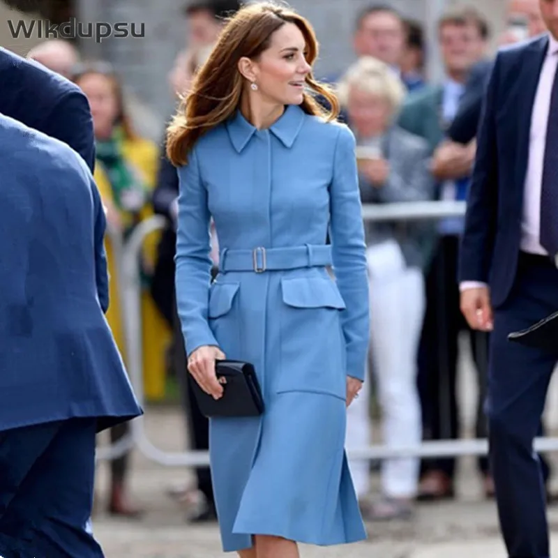 Princess Kate Middleton Coat Dress Clothes Women High Quality Fashion Designer Long Sleeve Midi Dresses Formal Work Office Wear
Princess Kate Middleton Coat Dress Clothes Women High Quality Fashion Designer Long Sleeve Midi Dresses Formal Work Office Wear