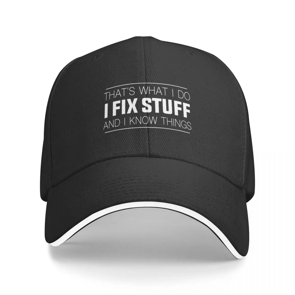 

That's What I Do I Fix Stuff And I Know Things Funny Saying Baseball Cap Horse Hat Streetwear Women's Men's