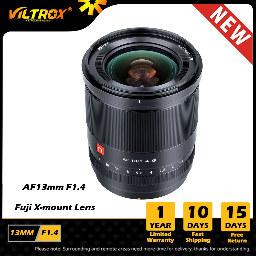 

VILTROX 23mm 33mm 56mm 13mm F1.4 for Fuji Lens Auto Focus Ultra Wide Angle APS-C Lens Fujifilm Fuji XF Mount X-T4 Camera Lenses