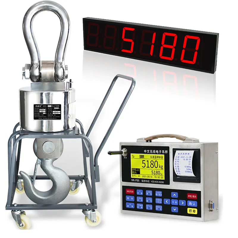 Electronic Crane Scale Wireless Printing Crane 30 Ton OCS Crane 5T Hook Called 10 Ton Driving Scale 20T Hanging
Electronic Crane Scale Wireless Printing Crane 30 Ton OCS Crane 5T Hook Called 10 Ton Driving Scale 20T Hanging