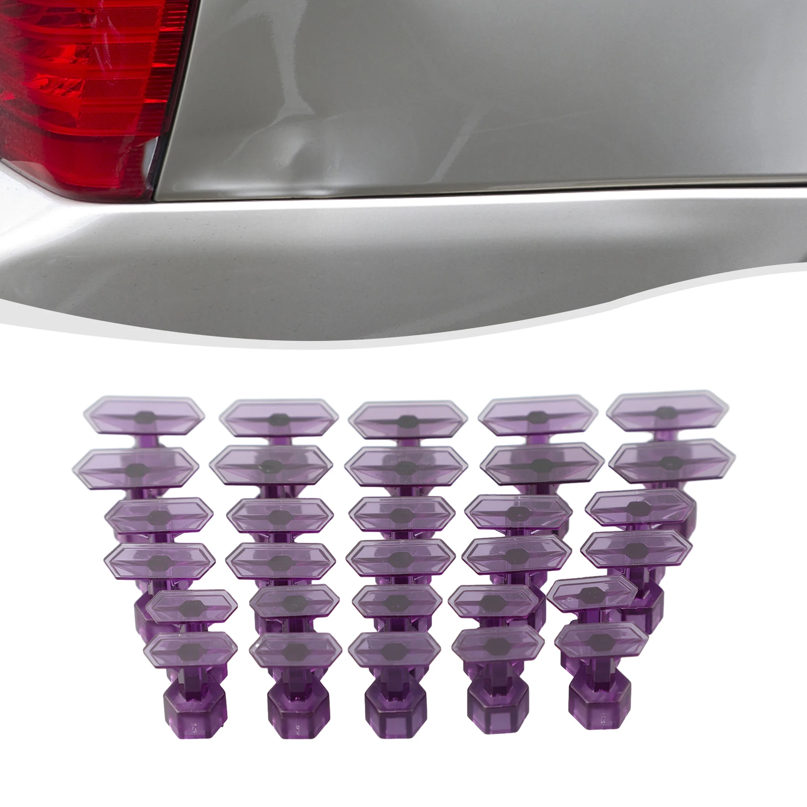Paintless Dent Repair Tools Puller Tabs Durable Purple Puller Tabs Set for Paintless Dent Repair 30 Tabs Included
Paintless Dent Repair Tools Puller Tabs Durable Purple Puller Tabs Set for Paintless Dent Repair 30 Tabs Included