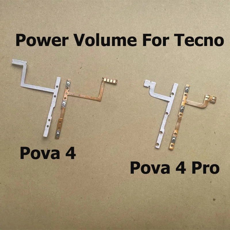 

New For Tecno Pova 4 Pro Button Mute key Switch On Off Volume Power Flex Cable