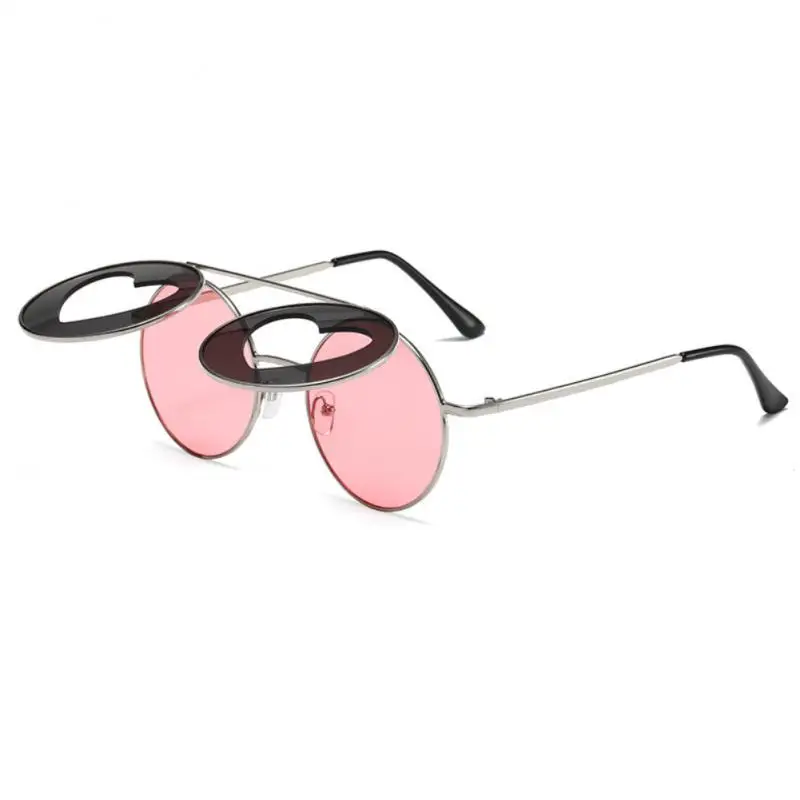 

Модные солнцезащитные очки в стиле панк для мужчин и женщин, индивидуальные двухслойные раскладные солнцезащитные очки, наружные дорожные технические солнцезащитные очки для вождения UV400
