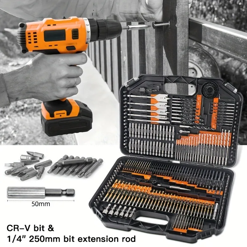 246pcs Multifunctional Power Tools Accessories, Electric Drill Electric Screwdriver Bits Combination Set, Professional Woodworki
246pcs Multifunctional Power Tools Accessories, Electric Drill Electric Screwdriver Bits Combination Set, Professional Woodworki