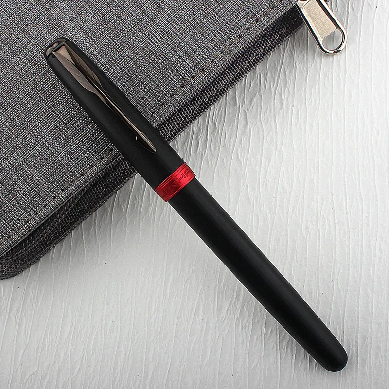 

Ручка перьевая Jinhao 75 Металлическая черная/красная, Канцтовары для финансовых и студентов, принадлежности для школы