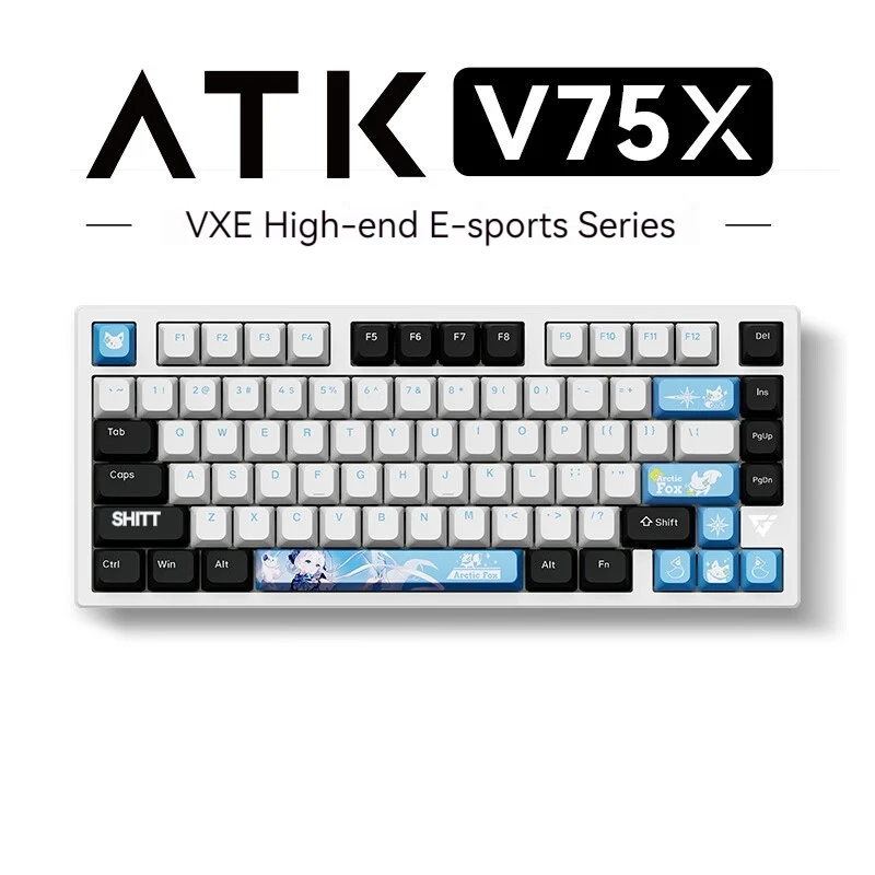 ATK VXE V75X Mechanical Keyboard Aluminium Alloy SMART SPEED X Low Delay Tri-mode Gaming RGB Hot Swap PC Gamer Office 75% Layout
ATK VXE V75X Mechanical Keyboard Aluminium Alloy SMART SPEED X Low Delay Tri-mode Gaming RGB Hot Swap PC Gamer Office 75% Layout