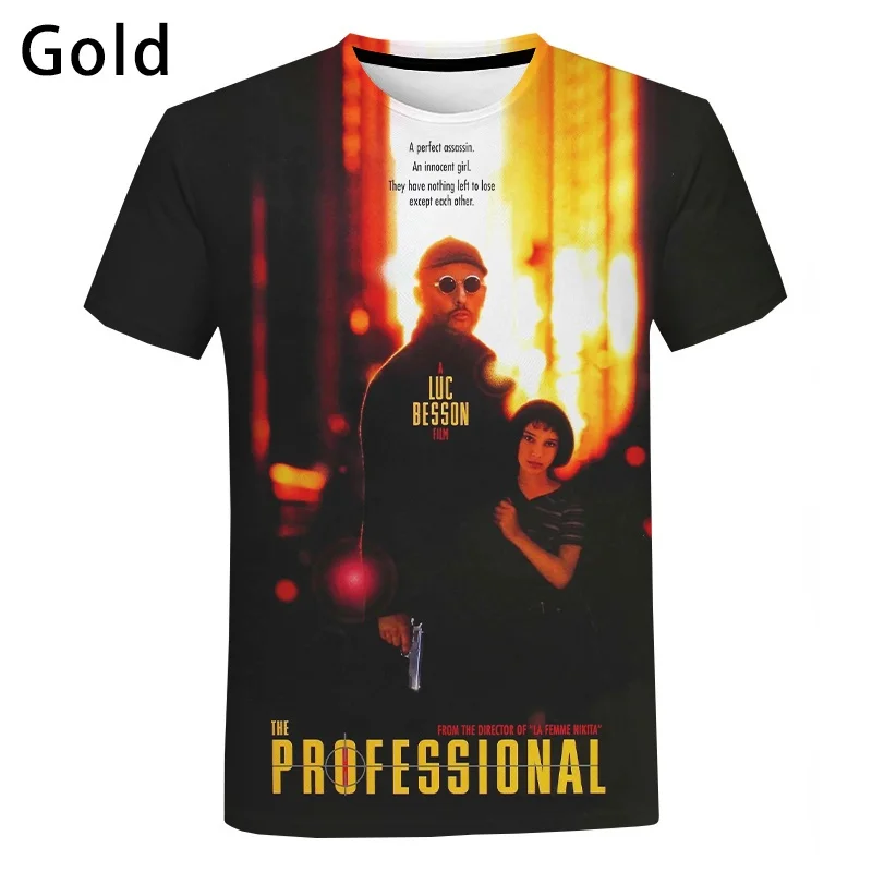 

New Summer 3D Movie LEON The Professional Printing T Shirt Matilda Graphic T-shirts For Men Kid Fashion Tees Unisex Top Clothing