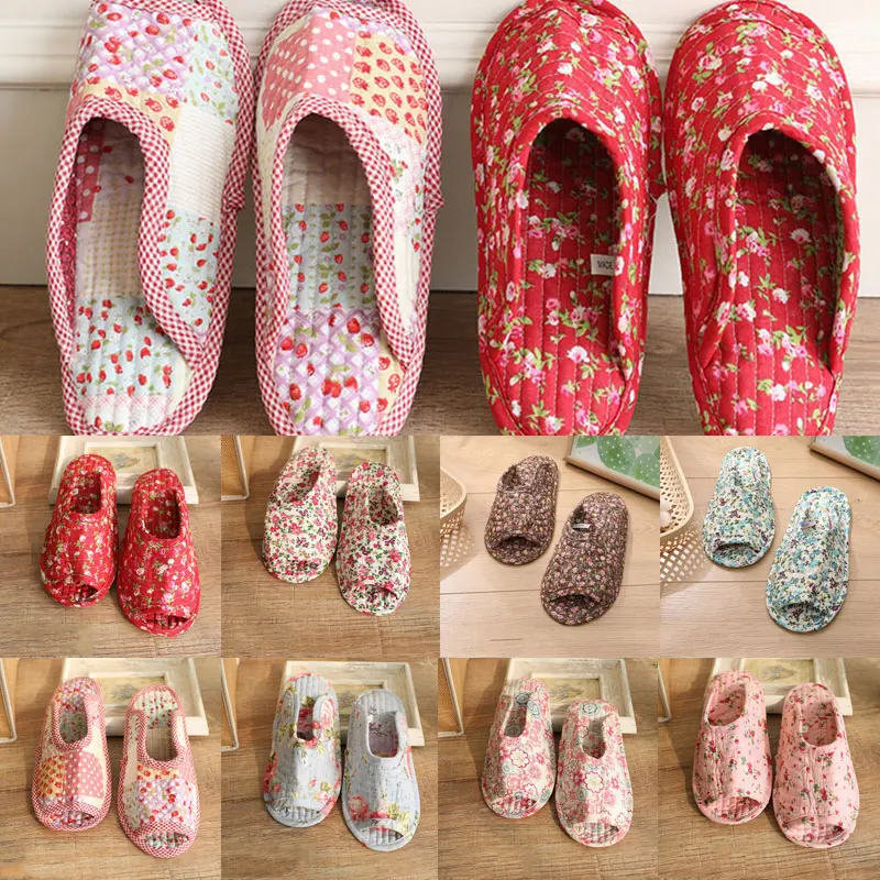 Women Indoor Slippers Spring Autumn Soft Cotton Japanese Toe Sole Slippers Ladies Flip Flop Vintage Floral Home Bedroom Slippers
Women Indoor Slippers Spring Autumn Soft Cotton Japanese Toe Sole Slippers Ladies Flip Flop Vintage Floral Home Bedroom Slippers