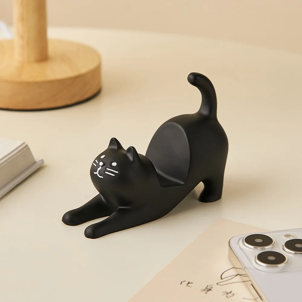 1pcs Mobile Phone Holder Figurine Anime Cat Office Desk Accessories Miniature Things Animal Figurines Kawaii Room Decor
1pcs Mobile Phone Holder Figurine Anime Cat Office Desk Accessories Miniature Things Animal Figurines Kawaii Room Decor