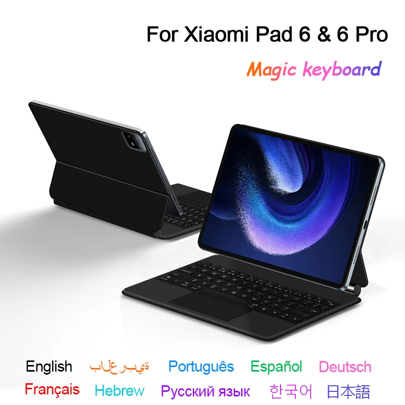 

Backlight Magic Keyboard For Xiaomi Mi Pad 6 Pro 11" MiPad 6 6Pro Business keyboard Cover Floating Design TrackPad Keyboard Case