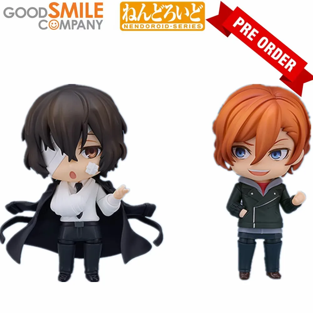 

Original GSC Bungo Stray Dogs Dazai Osamu Nakahara Chuuya Anime Action Figure Toys 10cm OR 2409 2410 Q Ver. PVC Model Kids Gift