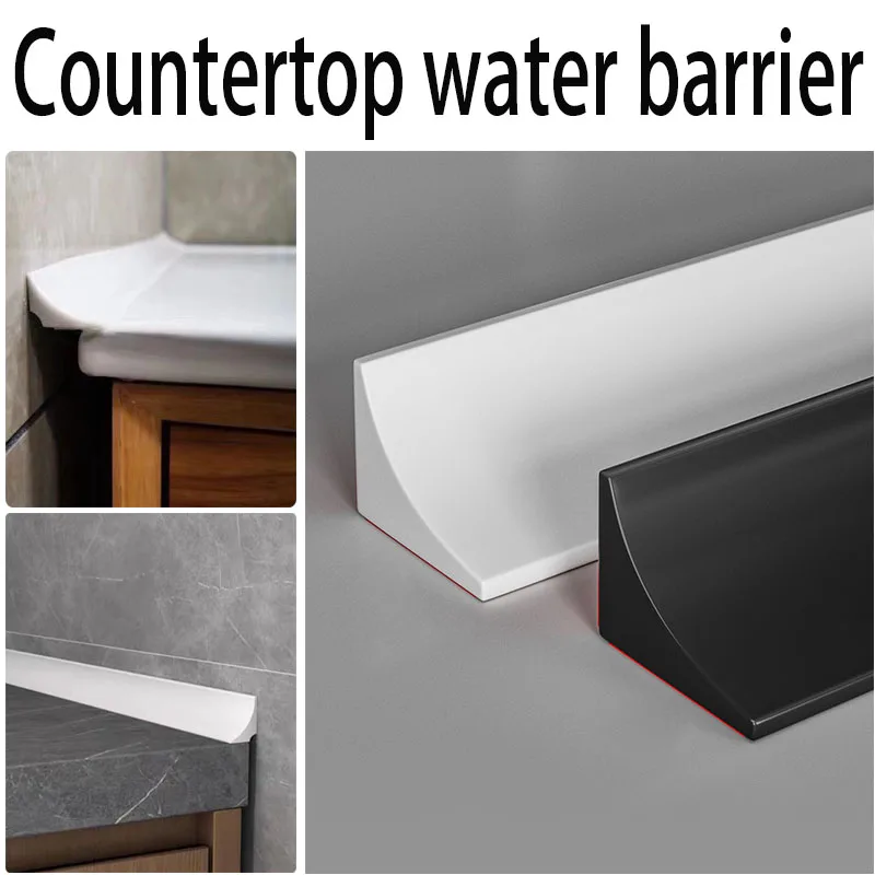 3M Silicone Water Stopper Strip Bendable Kitchen Countertop Retaining Bathroom shower dam Flood Barrier Dry and Wet Separation
3M Silicone Water Stopper Strip Bendable Kitchen Countertop Retaining Bathroom shower dam Flood Barrier Dry and Wet Separation