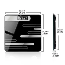 Weight Scale Bathroom Fat Glass Electronic Smart LCD Display Human Body Weighing Digital Major Display Shows Weather Temperature
Weight Scale Bathroom Fat Glass Electronic Smart LCD Display Human Body Weighing Digital Major Display Shows Weather Temperature