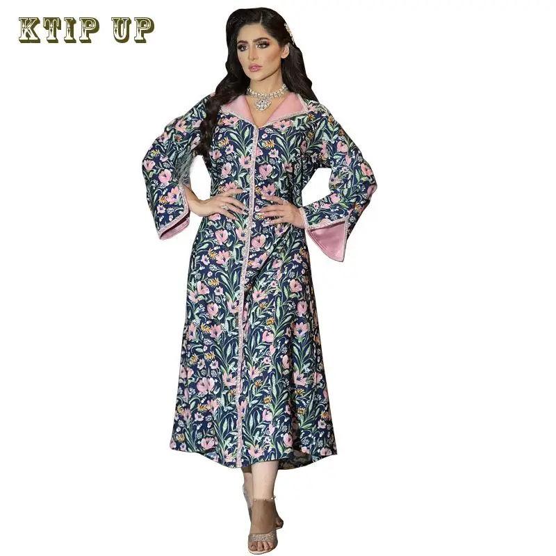 Dubai Arab Muslim Spring Printed Middle East Robe Fried Dough Twists Diamond Hot Diamond Fashion Dress Robe Hijab Turkish Abaya
Dubai Arab Muslim Spring Printed Middle East Robe Fried Dough Twists Diamond Hot Diamond Fashion Dress Robe Hijab Turkish Abaya