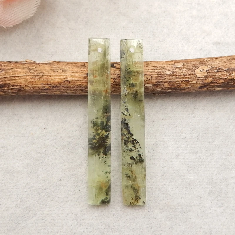 Самодельные аксессуары для сережек из натурального зеленого кианита, полудрагоценные камни, серьги-подвески, 36x5x3 мм 4 г
Самодельные аксессуары для сережек из натурального зеленого кианита, полудрагоценные камни, серьги-подвески, 36x5x3 мм 4 г