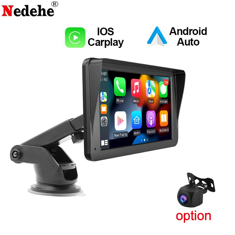 

7 inch Universal Car Radio Multimedia MP5 Video Player Wireless Carplay And Android Auto Touch Screen With AUX USB Bluetooth GPS