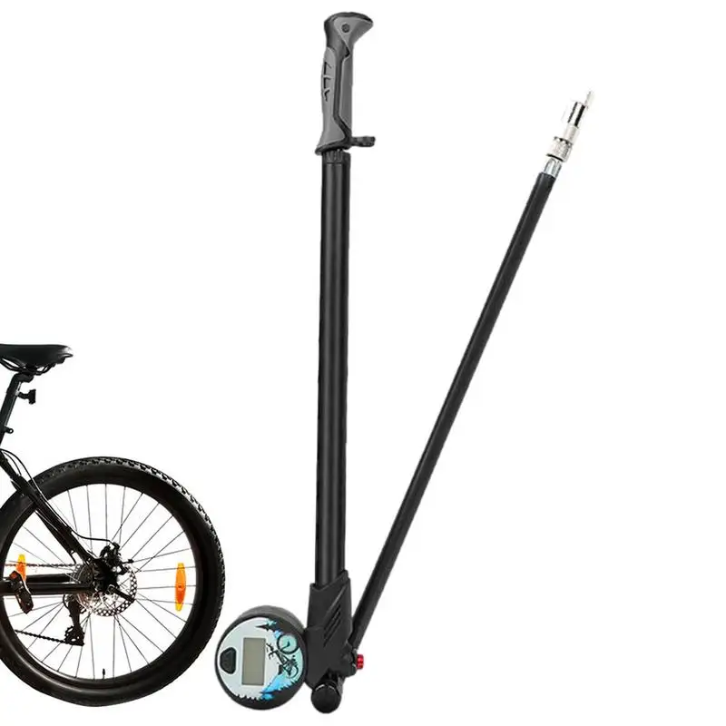 

Насос велосипедный портативный с манометром, универсальный насос шрадера, насос с клапаном Presta, Велосипедная вилка высокого давления, задняя Амортизационная подвеска