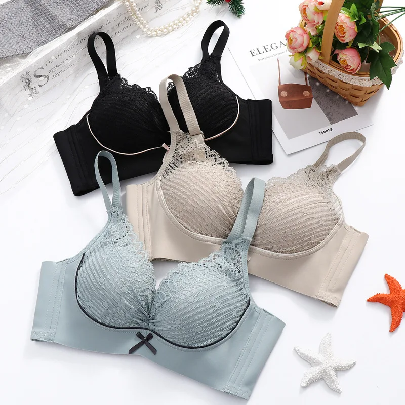 Sexy Lace Seamless Underwear Bras For Women Top Gather Comfort Anti-sagging Women Bra Push Up Bra Without Steel Ring Bralette
Sexy Lace Seamless Underwear Bras For Women Top Gather Comfort Anti-sagging Women Bra Push Up Bra Without Steel Ring Bralette
