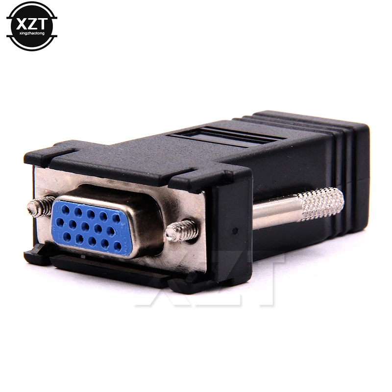 10pcs/lot VGA to RJ45 connector New VGA Extender Female To Lan Cat5 Cat5e RJ45 Ethernet Female Adapter
10pcs/lot VGA to RJ45 connector New VGA Extender Female To Lan Cat5 Cat5e RJ45 Ethernet Female Adapter