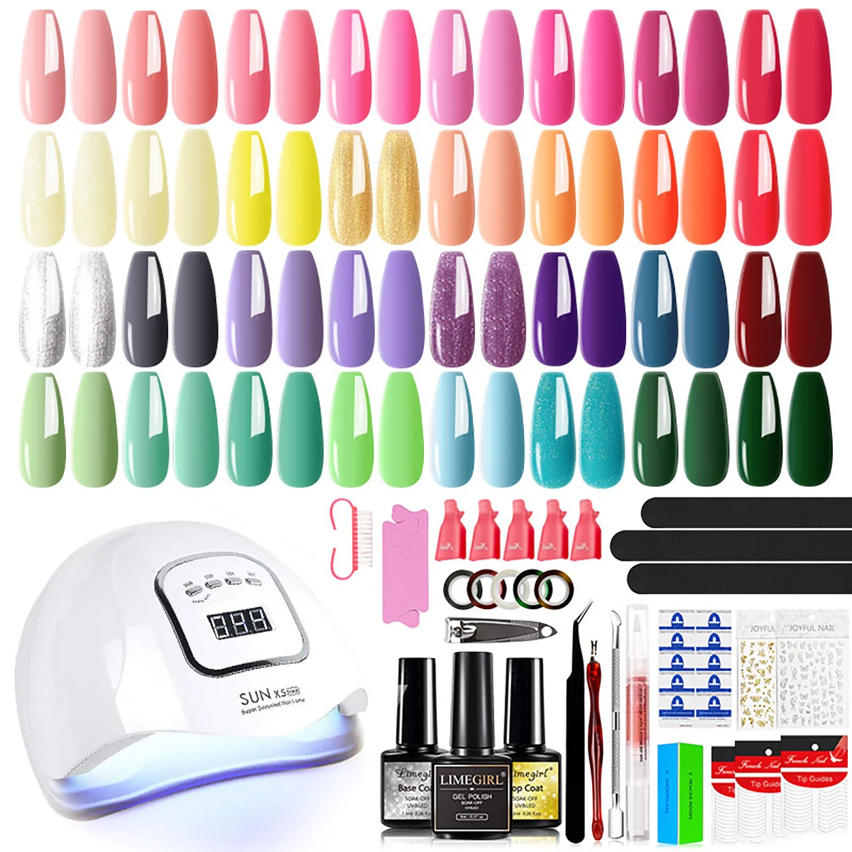 Professional Manicure Acrylic Nail Polish Set with Nail Drying Lamp Suitable for Nail Salon and Home Acrylic Semi-Permanent Soak
Professional Manicure Acrylic Nail Polish Set with Nail Drying Lamp Suitable for Nail Salon and Home Acrylic Semi-Permanent Soak