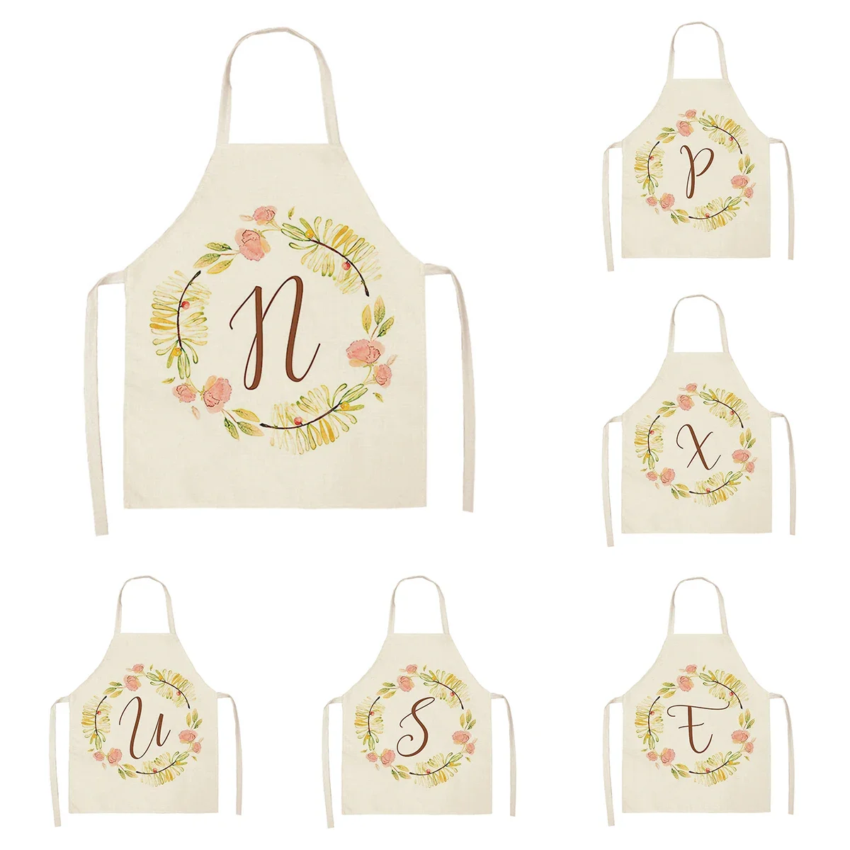 Home wreath Letter Pattern Apron Women Men child Linen Stain Resistant Apron Cooking Household Cleaning Tool Kitchen Utensils
Home wreath Letter Pattern Apron Women Men child Linen Stain Resistant Apron Cooking Household Cleaning Tool Kitchen Utensils