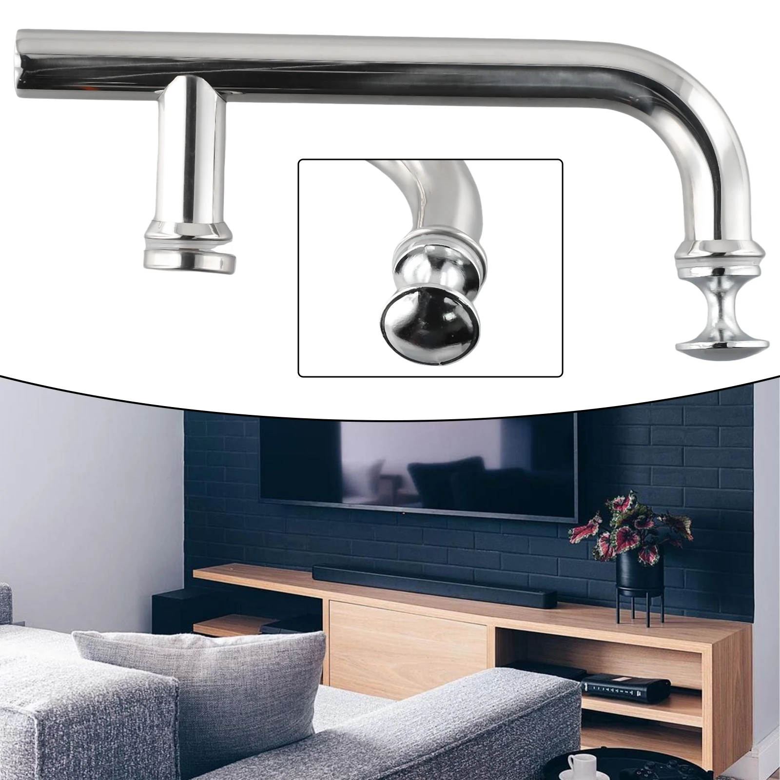 Shower Door Handle Upgrade Your Bathroom with a Chrome Finish Shower Door Handle 145mm Hole Spacing Sturdy and Practical Design
Shower Door Handle Upgrade Your Bathroom with a Chrome Finish Shower Door Handle 145mm Hole Spacing Sturdy and Practical Design