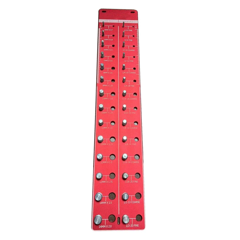 Brand New Gauge Nut And Bolt Thread Two Sizes 1 Pcs Accurate Black / Red Easy-to-read Identifier Measurement Tool
Brand New Gauge Nut And Bolt Thread Two Sizes 1 Pcs Accurate Black / Red Easy-to-read Identifier Measurement Tool