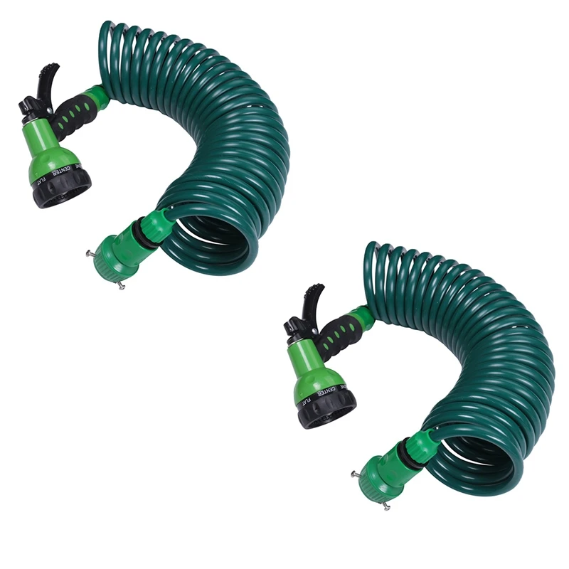 2X EVA Garden Telescopic Spring Tube Garden Hose Plastic Multifunctional Car Wash Water Spray Sprinkler For Garden
2X EVA Garden Telescopic Spring Tube Garden Hose Plastic Multifunctional Car Wash Water Spray Sprinkler For Garden