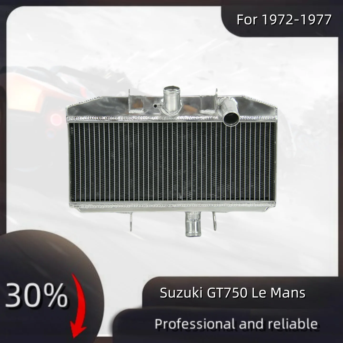 

Aluminum Radiator For 1972-1977 Suzuki GT750 Le Mans 1972 1973 1974 1975 1976 1977