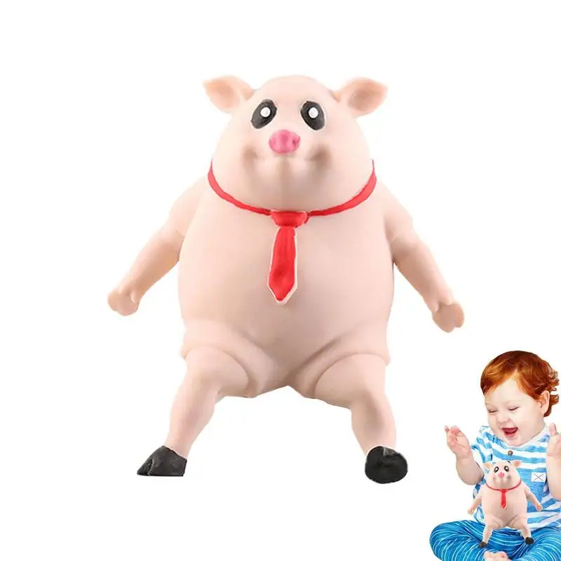 

Pink Pig Squeeze Doll Fidget Toys Slow Rebound TPR Squishy Piggy Anti Stress Decompression Toy Stress Relief Toy For Kids Adults