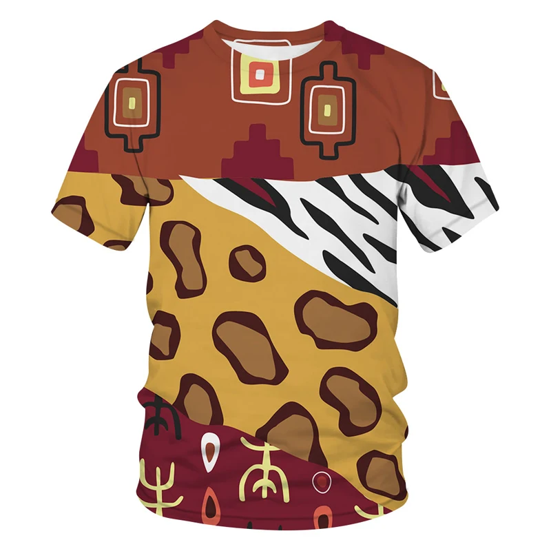 

Men T Shirt Oversize Vintage Short Sleeve Summer Fashion Harajuku Tees Graffiti Leopard Print Print T Shirt Casual Men Clothes