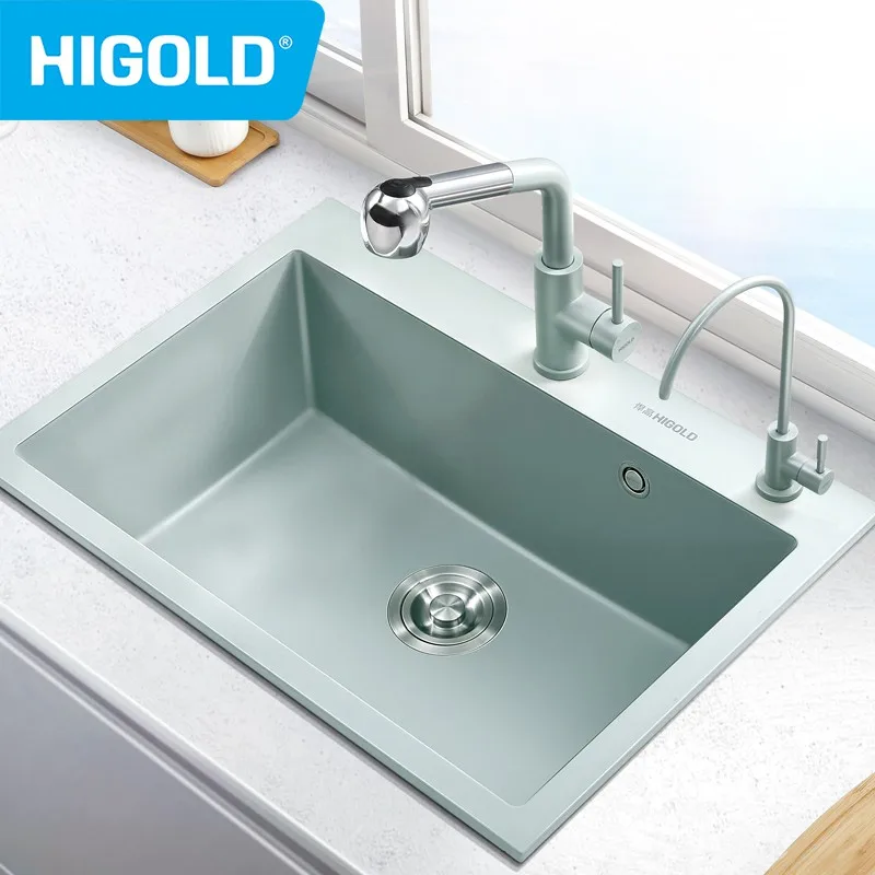 HIGOLD White Kitchen Faucet Hot and Cold Water Double Mode Spray Water Faucet Tap Large Water Output Faucet Big Pull Out Faucet
HIGOLD White Kitchen Faucet Hot and Cold Water Double Mode Spray Water Faucet Tap Large Water Output Faucet Big Pull Out Faucet