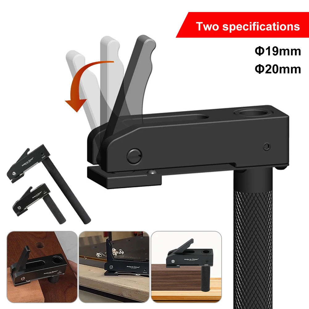 19/20mm Woodworking Fast Hold Down Bench Dog Clamp Desktop Quick Acting Hold Down Clamp Adjustable Fast Fixed Clip For Dog Hole
19/20mm Woodworking Fast Hold Down Bench Dog Clamp Desktop Quick Acting Hold Down Clamp Adjustable Fast Fixed Clip For Dog Hole