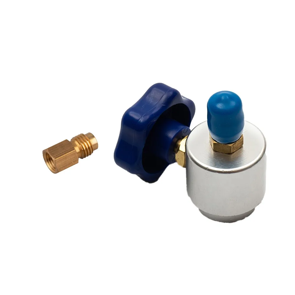R134A can tap valve dispenser self sealing and durable compatible with R 134a tank and AC charging hose easy to use
R134A can tap valve dispenser self sealing and durable compatible with R 134a tank and AC charging hose easy to use