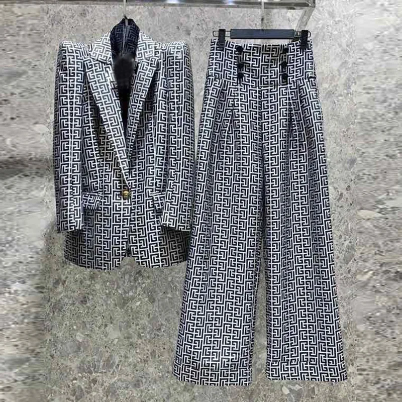 Designer Women Suit Pants Set 2 Piece Blazer Office Lady Business Work Wear Elegant Girl Formal Spring Coat Trousers Prom Dress
Designer Women Suit Pants Set 2 Piece Blazer Office Lady Business Work Wear Elegant Girl Formal Spring Coat Trousers Prom Dress