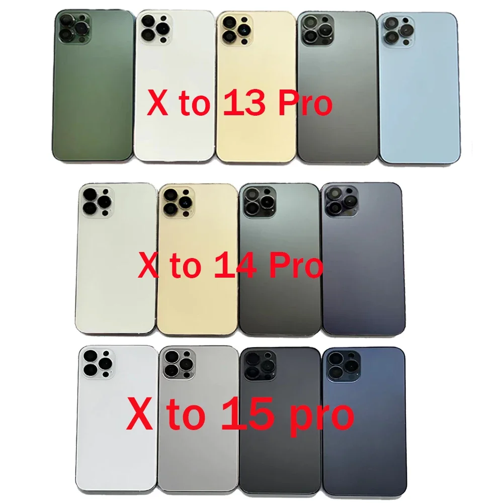 For Iphone X Like 15 Pro Housing X Up To 13 14 15 Pro Housing Back DIY Back Cover Housing Battery Middle Frame Replacement 
For Iphone X Like 15 Pro Housing X Up To 13 14 15 Pro Housing Back DIY Back Cover Housing Battery Middle Frame Replacement