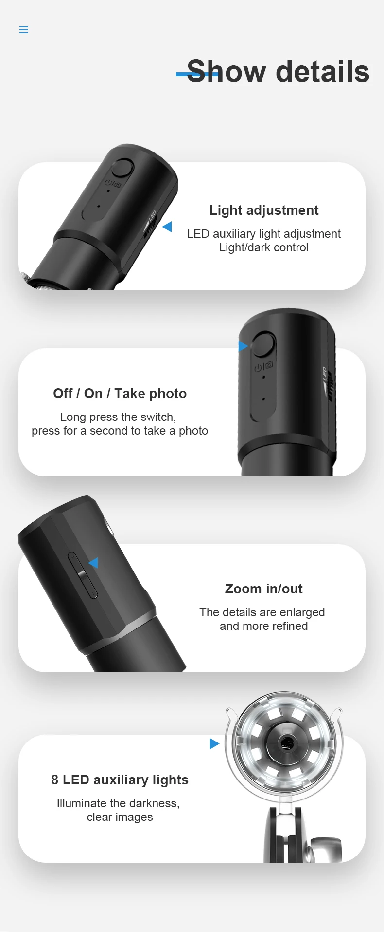 Wireless Digital Microscope 50X-1000X Magnification Flexible Stand for Android IOS iPhone PC Electronic Stereo Wifi Microscope 10 Mallzona S302c97ae040e4bf787203926fc59b347F Wireless Digital Microscope 50X-1000X Magnification Flexible Stand for Android IOS iPhone PC Electronic Stereo Wifi Microscope Mallzona