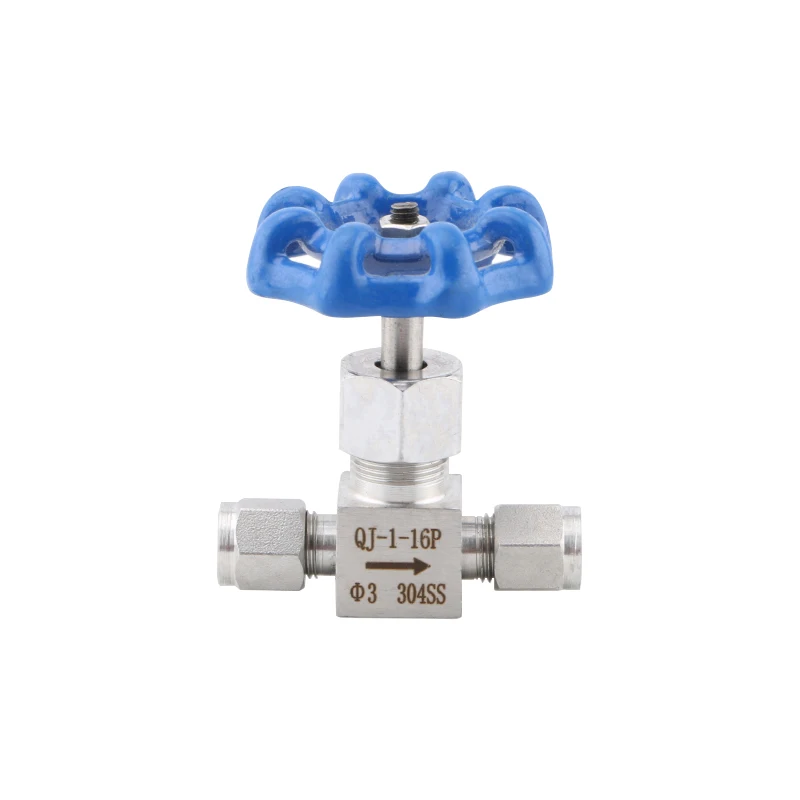 QJ-1-16P 304 Stainless Steel Ferrule Type Needle Valve Flow Control Valve Gas Source Stop Valve Diameter 3/4/6/8/10/12/14mm
QJ-1-16P 304 Stainless Steel Ferrule Type Needle Valve Flow Control Valve Gas Source Stop Valve Diameter 3/4/6/8/10/12/14mm