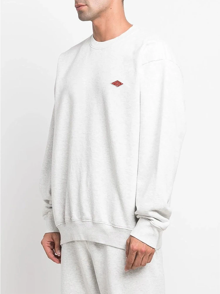 سترة ربيع 2025 تم تصديرها إلى اليابان سترة رفيعة للرجال/النساء نفس العلامة التجارية المطرزة من القطن برقبة دائرية وأكمام طويلة ملابس رياضية فضفاضة سترة ربيع 2025 تم تصديرها إلى اليابان سترة رفيعة للرجال/النساء نفس العلامة التجارية المطرزة من القطن برقبة دائرية وأكمام طويلة ملابس رياضية فضفاضة