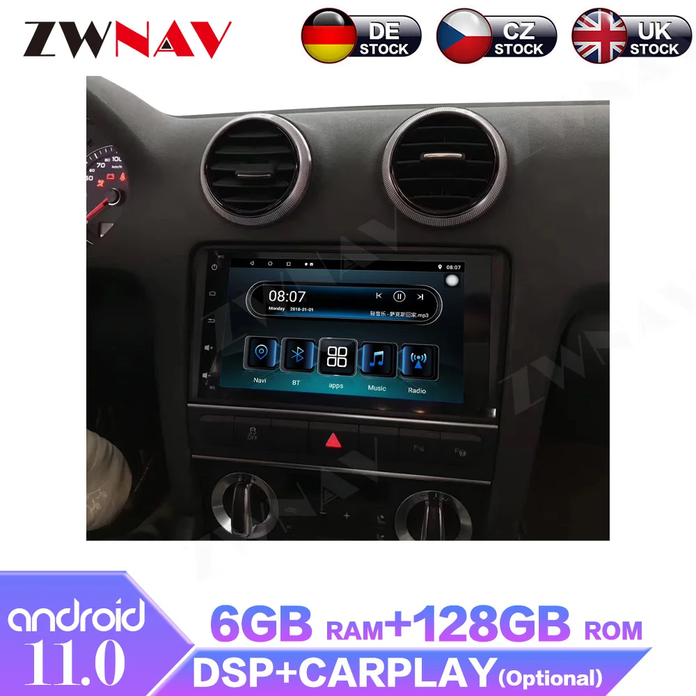 8" 6+128GB Android Car Radio Multimedia Player Stereo For Audi A3 8P S3 2008 - 2012 Car GPS Navigtion DVD Carplay 2Din Head Unit
8" 6+128GB Android Car Radio Multimedia Player Stereo For Audi A3 8P S3 2008 - 2012 Car GPS Navigtion DVD Carplay 2Din Head Unit