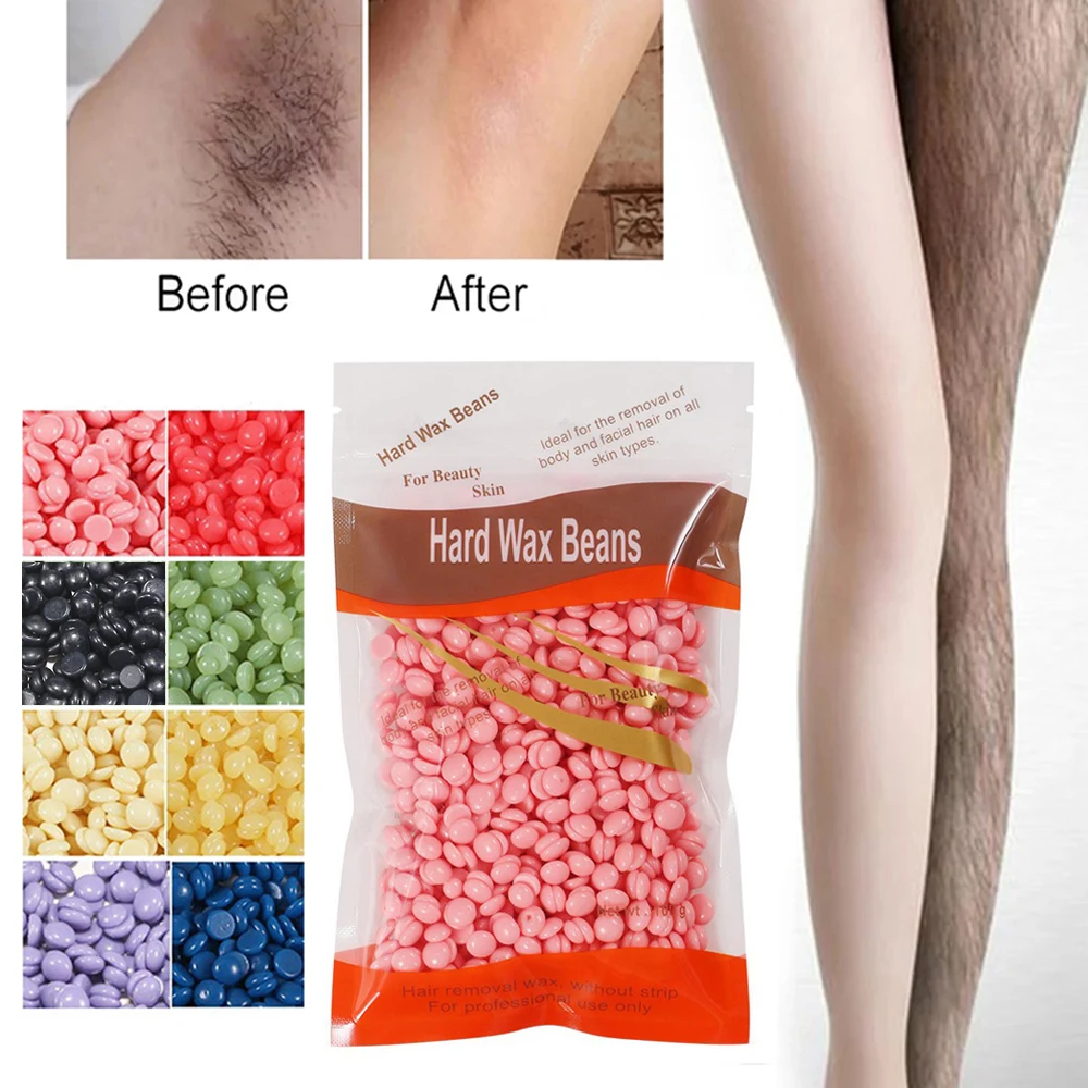 

100g Hard Wax Beans Painless Depilatory Hot No Strip Film Hard Wax Pellet Waxing Face Hair Bikini Removal Hair Removal Cream