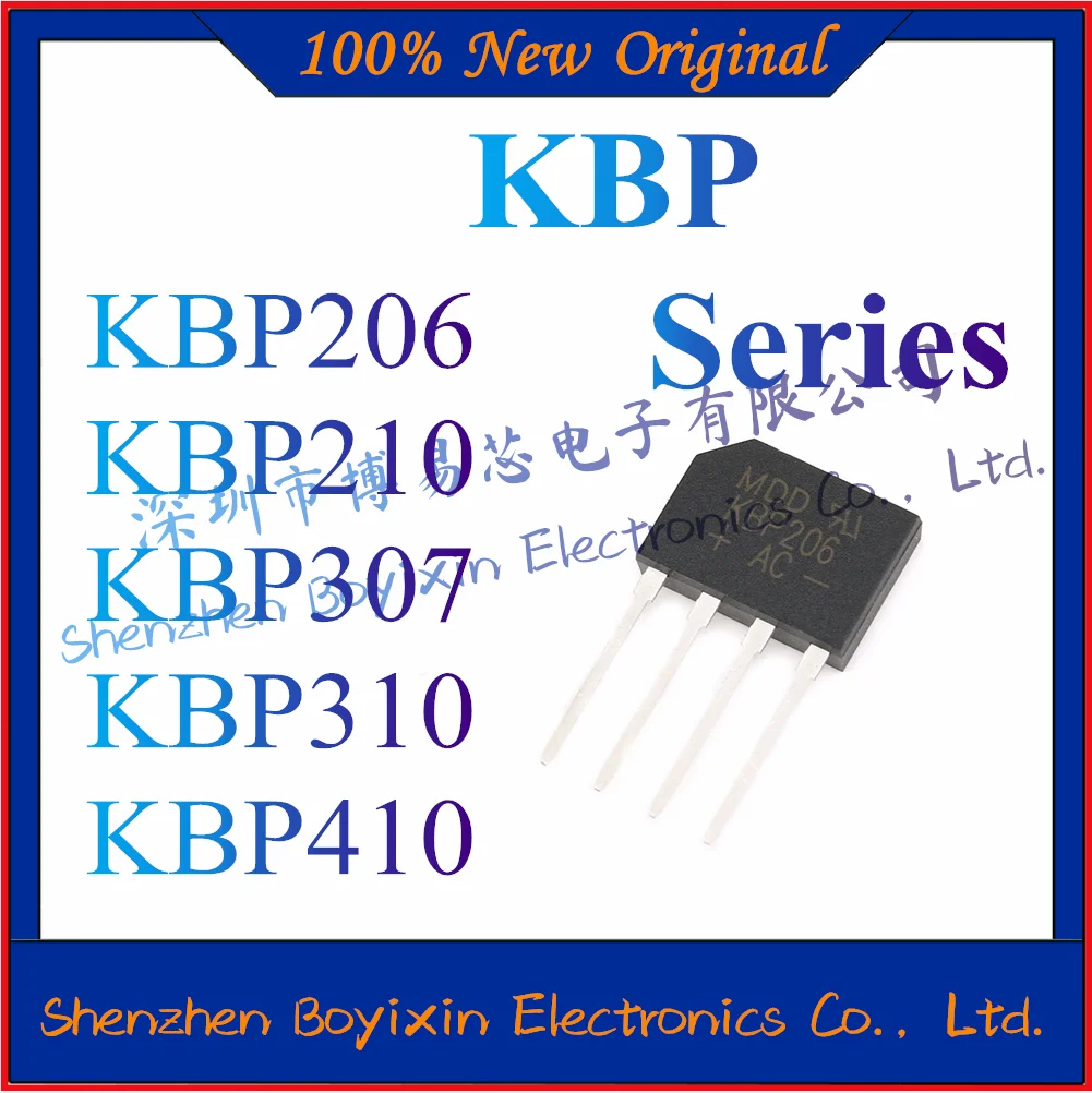 5Pcs KBP206 KBP210 KBP307 KBP310 KBP410 Flat bridge Rectifier bridge stack Silicon bridge rectifier chip
5Pcs KBP206 KBP210 KBP307 KBP310 KBP410 Flat bridge Rectifier bridge stack Silicon bridge rectifier chip