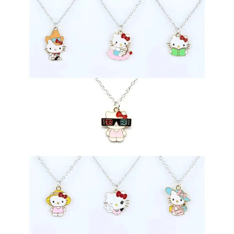 Sanrio Hello Kitty Necklace Anime Figures Cartoon Alloyed Necklace Q Figural Anime Merchandise Decoration Children Birthday Gift
Sanrio Hello Kitty Necklace Anime Figures Cartoon Alloyed Necklace Q Figural Anime Merchandise Decoration Children Birthday Gift