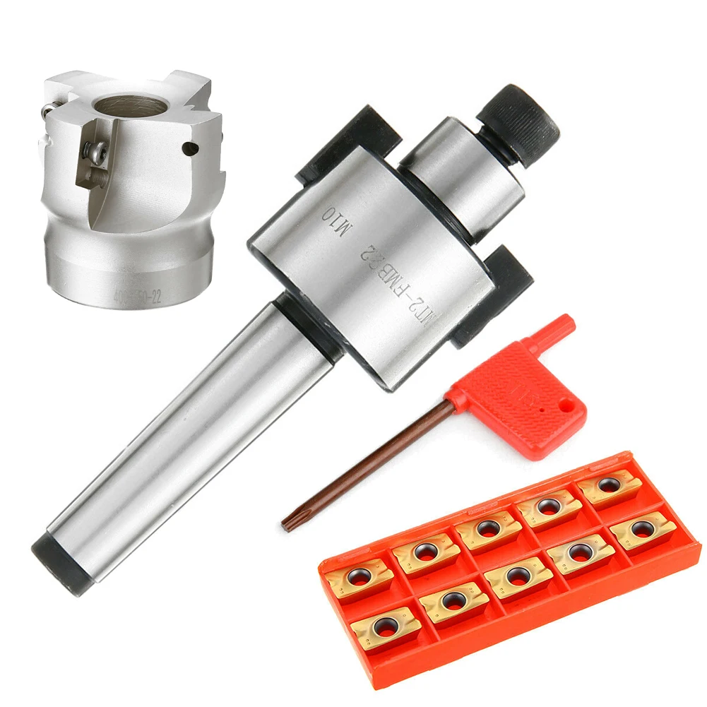 MT2 50mm 400R Face Mill Arbor Shell End Mill Cutter 4 Flutes Arbor Morse Taper Tool Holder With APMT1604 Carbide Inserts
MT2 50mm 400R Face Mill Arbor Shell End Mill Cutter 4 Flutes Arbor Morse Taper Tool Holder With APMT1604 Carbide Inserts