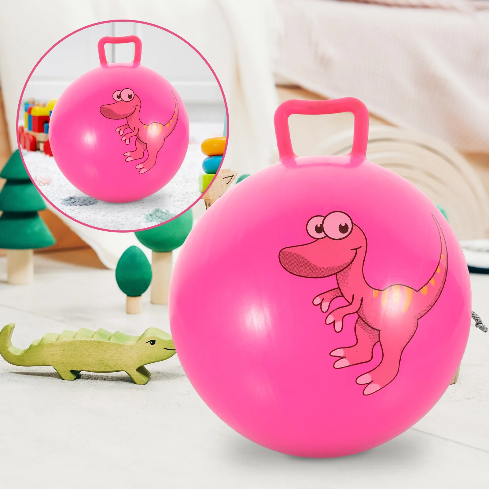Ball Exercise Children's Toys for Kids - 25cm Bouncy Balance Ball with Handle (Random Color)
Ball Exercise Children's Toys for Kids - 25cm Bouncy Balance Ball with Handle (Random Color)